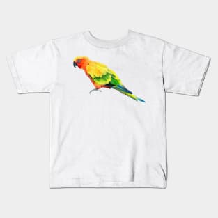 Conure bird watercolor Kids T-Shirt